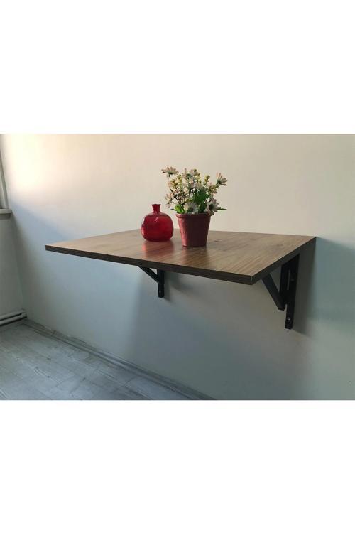 Duvara Monte Katlanır Sehpa Çay Seti sehpa Balkon ve Teras sehpası 50x70cm