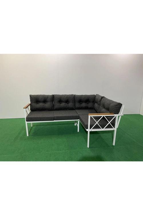 Köşe Koltuk Takımı , 2 2 Balkon-bahçe-kafe,çay Seti,koltuk Takımı,mutfak Köşesi Beyaz Profil