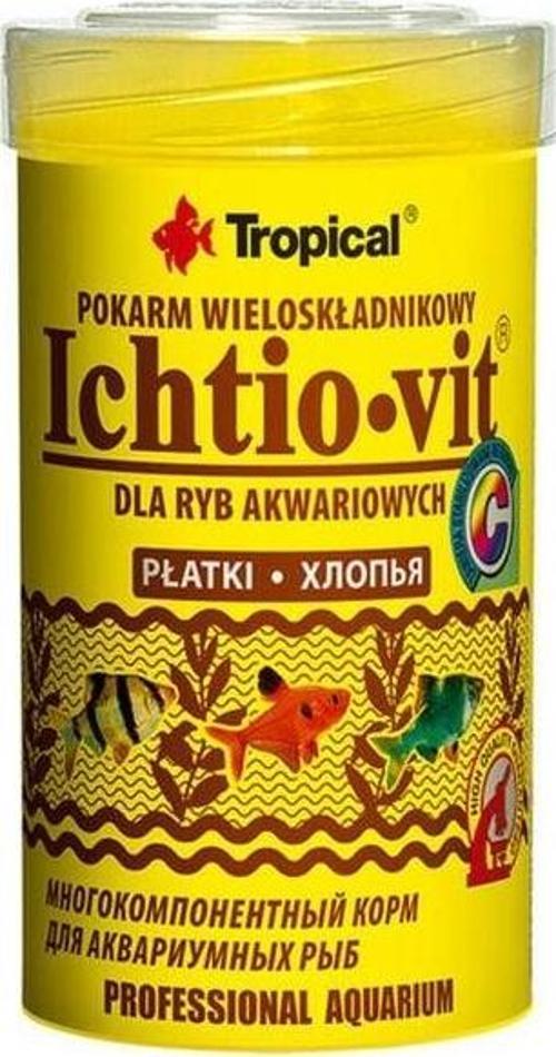 İchtio-Vit Zengin İçerikli Pul Balık Yemi 100 Ml 20 Gr