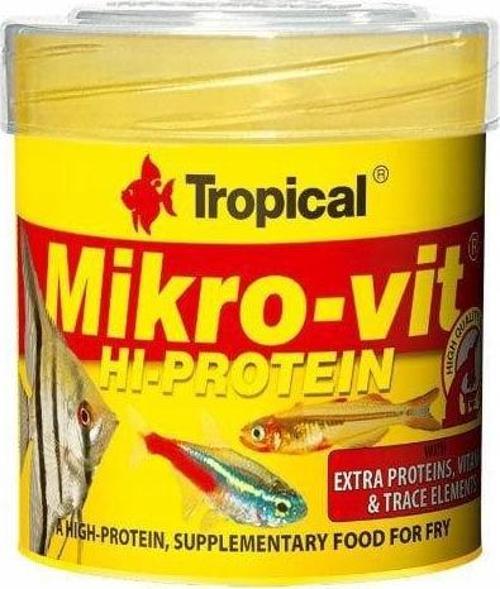 Mikro-Vit Hı-Protein Yavru Balıklar için Yüksek Proteinli Balık Yemi 50 Ml 32 Gr