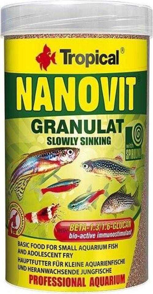 Nanovit Granulat Tetra Balıkları için Granül Balık Yemi 100 Ml 70 Gr
