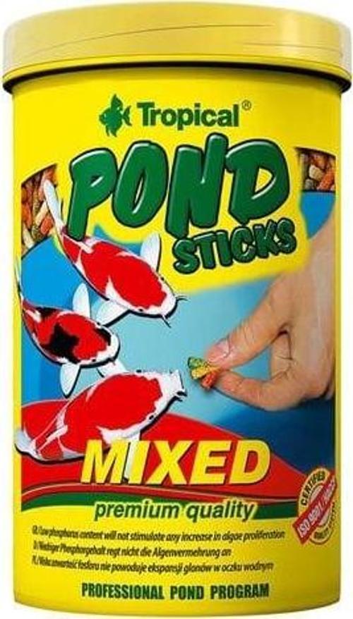 Pond Sticks Mixed Havuz Balıkları için Çubuk Yem 1000 Ml 90 Gr