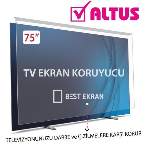 Altus AL75 UHD 9823 TV EKRAN KORUYUCU - Altus 75" inç 189cm 190 Ekran KIRILMAZ Smart kORUYUCU 