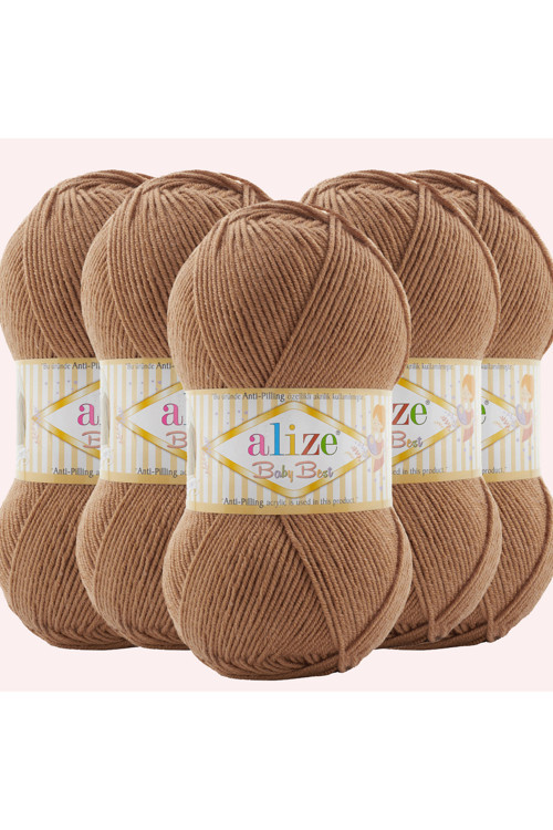 Baby Best 5 Adet Bebe İpi %10 Bambu Antipiling 824 Camel