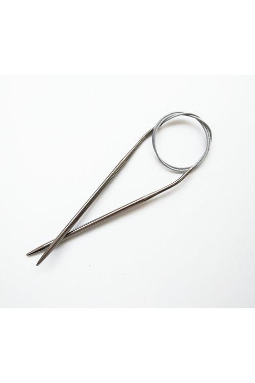 Sultan/yabalı Çelik Telli Misinalı 60 Cm No:5.00 Mm Örgü Şişi