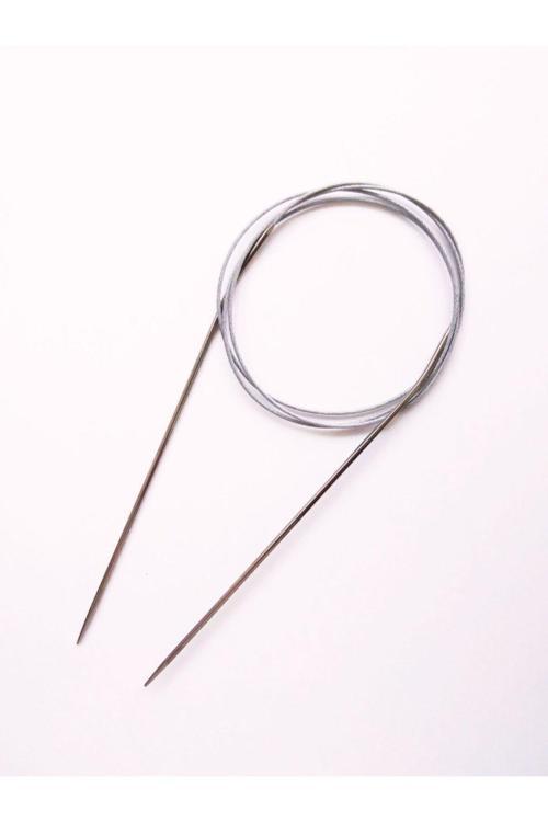 Sultan / Yabalı Çelik Telli Misinalı 100 Cm No:2.00 Mm Örgü Şişi