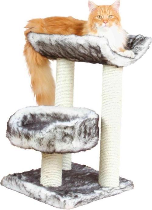 Kedi Tırmalama ve Yatağı 62cm Siyah Beyaz