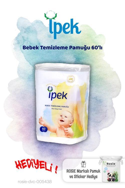 Bebek Temizleme Pamuğu 60'lı ve Rosie Pamuk hediye