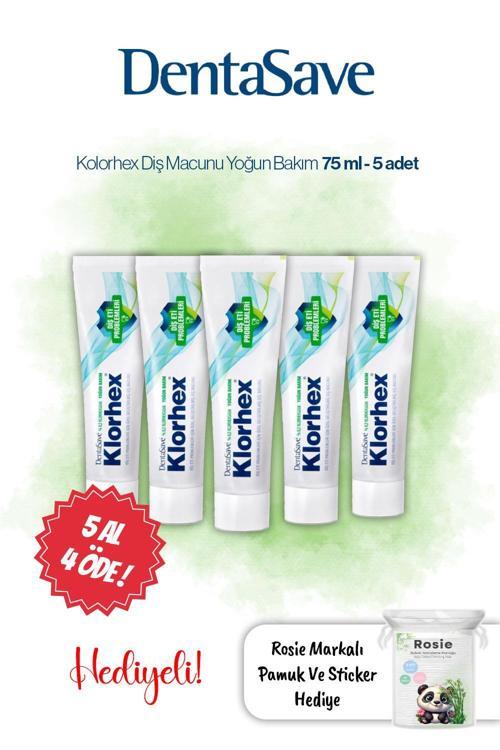 5 AL 4 ÖDE Dentasave Klorhex Diş Macunu Yoğun Bakım 75 ml ve Rosie
