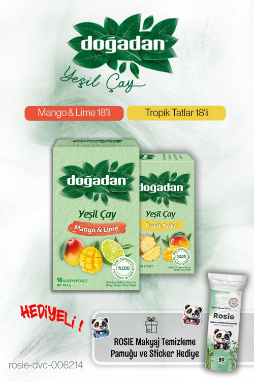 Tropik Tatlar ve Mango Lime 18'li ve Rosie Pamuk