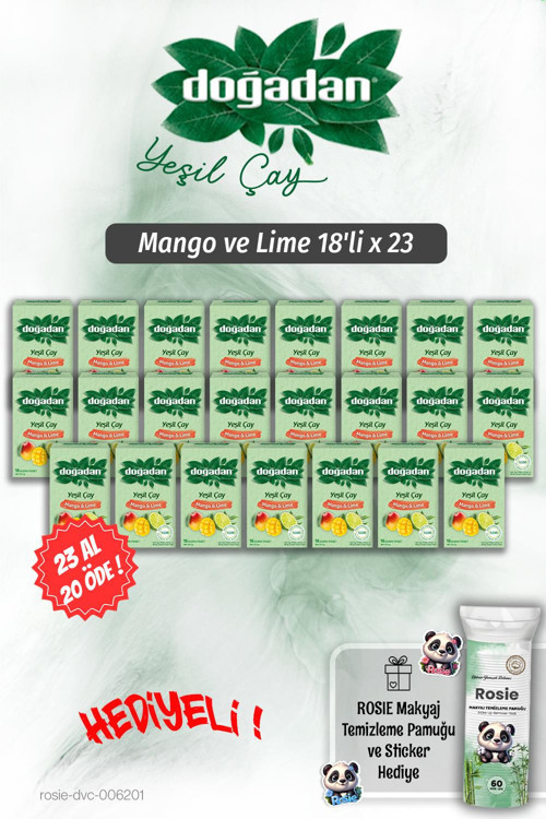 23 AL 20 ÖDE Mango ve Lime 18'li ve Rosie Pamuk Hediyeli