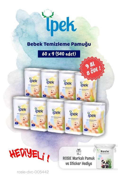 9 AL 8 ÖDE 60'lı Bebek Temizleme Pamuğu ve Rosie Pamuk hediye