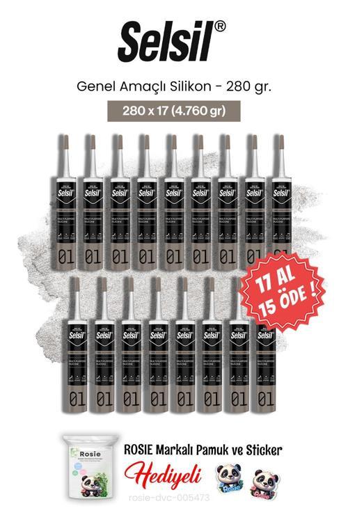 280 gr Genel Amaçlı Silikon 17 AL 15 ÖDE ve rosie pamuk