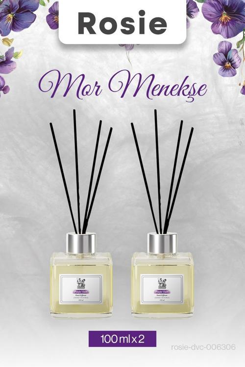 2 adet Mor Menekşe Çubuklu Oda Kokusu 100 ml
