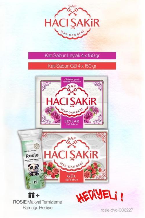 Katı Sabun 4 x 150 gr Leylak ve Gül, Rosie Pamuk