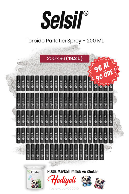 96 AL 90 ÖDE Selsil Torpido Parlatıcı Sprey 200 ml ve rosie pamuk