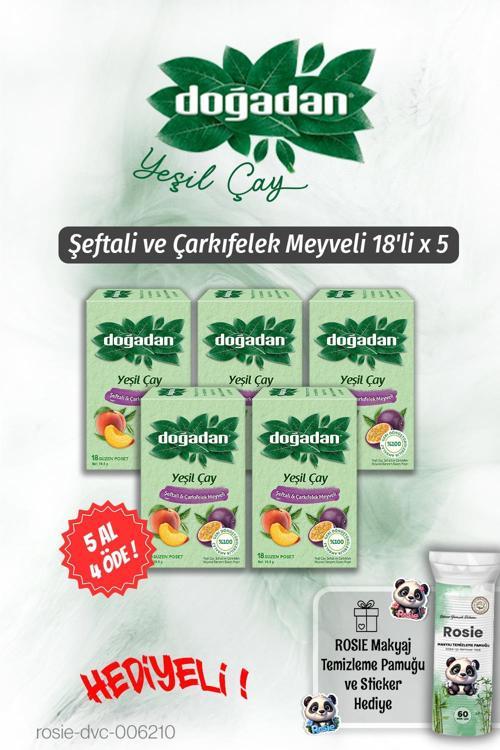 5 AL 4 ÖDE Şeftali ve Çarkıfelek Yeşil Çay 18'li ve Rosie