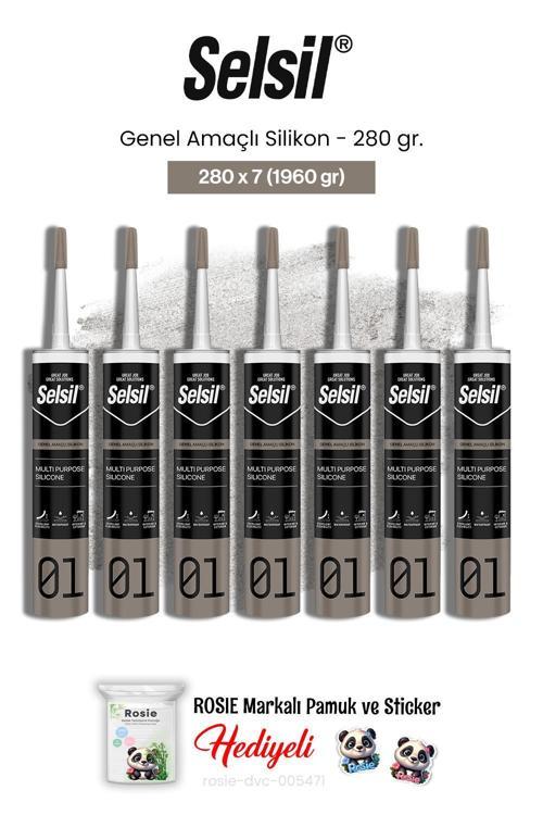 Genel Amaçlı Silikon 7 AL 6 ÖDE 280 gr ve rosie pamuk