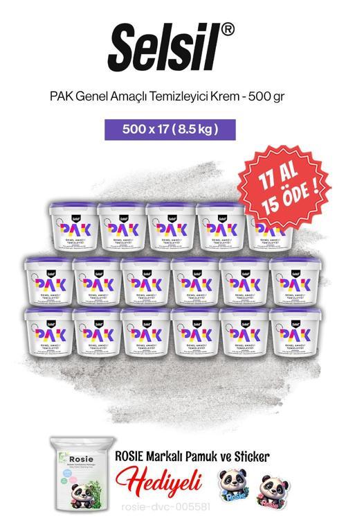 PAK Genel Amaçlı Temizleyici Krem 500 gr 17 AL 15 ÖDE ve rosie pamuk