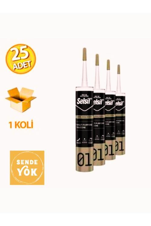 Genel Amaçlı Silikon Şeffaf 280gr (25 Adet)
