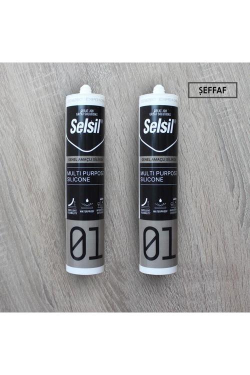 Genel Amaçlı Silikon Şeffaf 280 Gr 2 Adet