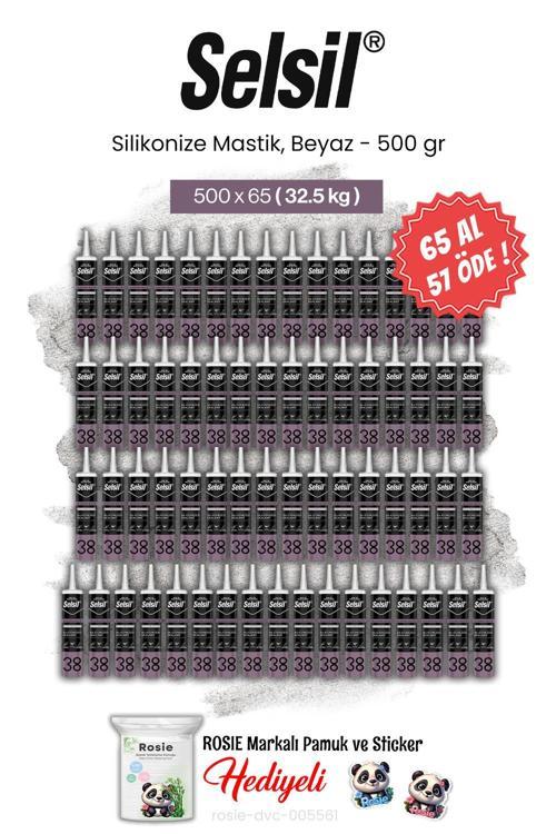 65 AL 57 ÖDE, 500 gr Silikonize Mastik, Beyaz ve rosie pamuk