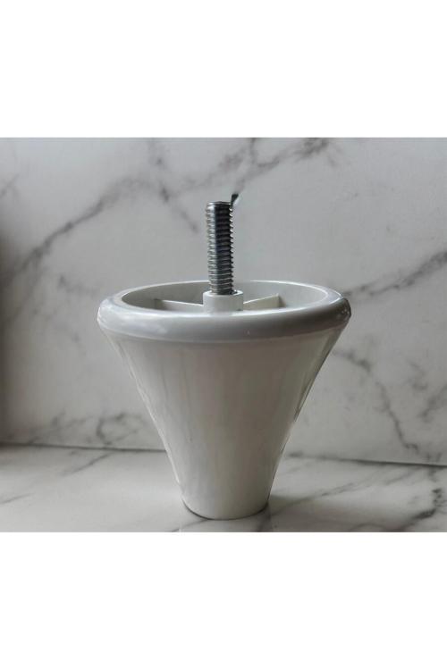 Kanepe Koltuk Baza Sehpa Tv Ünitesi Ayak Manolya 9 Cm Beyaz