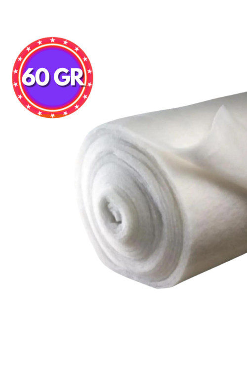 0,50 Metre Yarım Metre Vatka Elyaf 60 Gr Eni 210 Cm 1. Kalite Vatka Elyaf