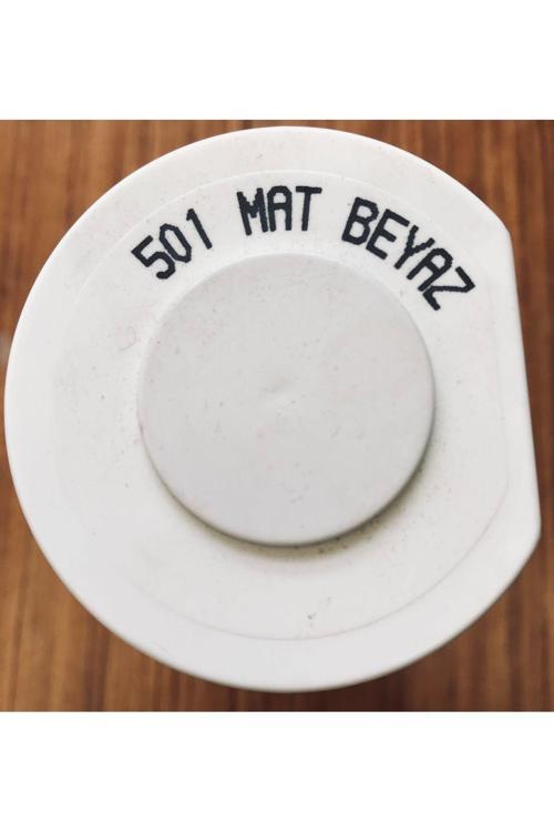 Mat Beyaz 501 Alüminyum-Ahşap-Plastik-Demir-Metal-Sprey Boyama 400 Ml