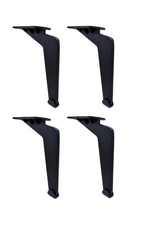 17 Cm Lama Model Siyah Metal Mobilya, Dolap, Koltuk, Tv Ünitesi Ayakları Metal (4 Adet)