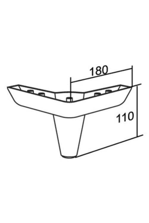 Kanepe Koltuk Baza Sehpa Tv Ünitesi Ayak Aspen 11 Cm World Ceviz