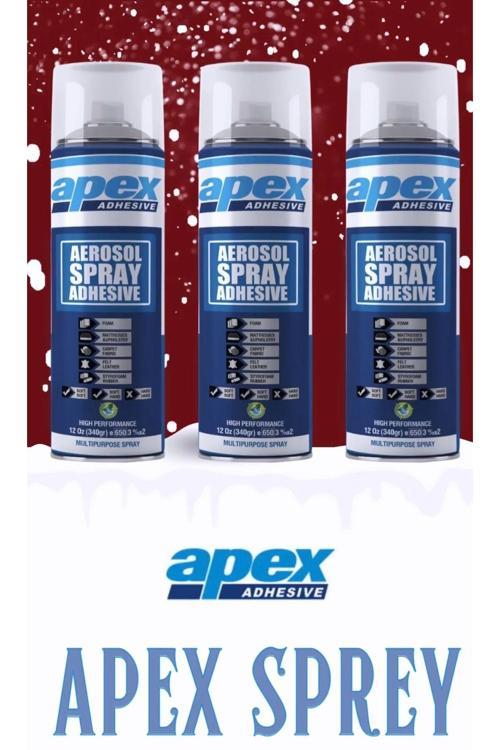 3'Lü Aerosol Sprey Sünger Yapıştırıcı 340 Gr Spray ( 3 Adet )