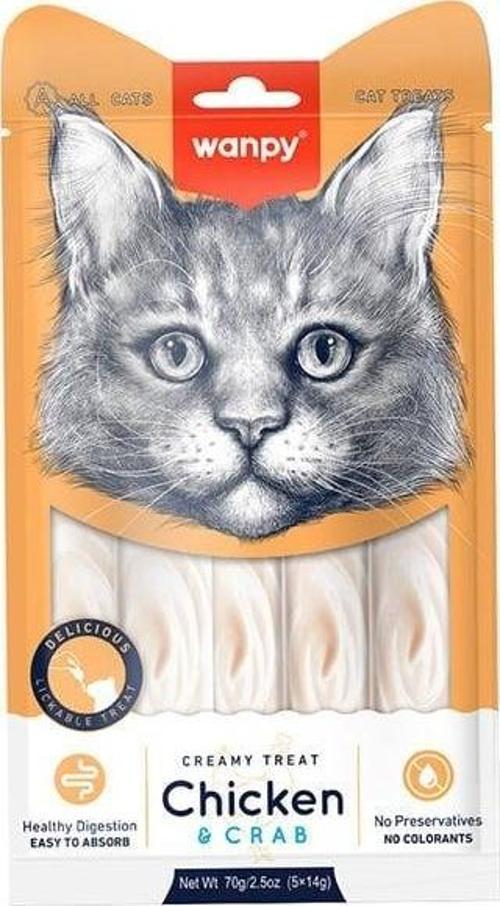 Kremalı Tavuk ve Yengeçli Kedi Ödül Maması 5 Adet 14 Gr