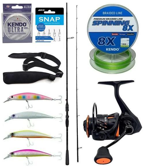 Spin Olta Seti Okuma Psycho Stick Game 243cm Ex-Fast 15-40gr 2 Parça Olta Kamışı&Savage Gear Orange LTD 4000