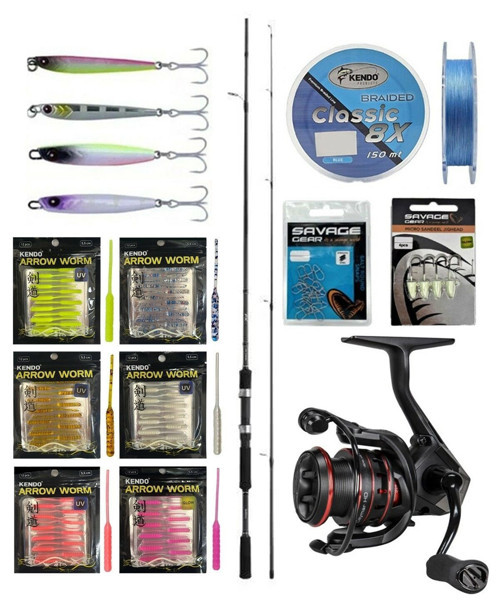 YekOutdoor FireWorm LRF Seti Shimano Kamış FX XT Spinning Moderate Fast 1,80m 3-14g 2pc&Okuma Ceymar HD CHD-1000A 7+1BB