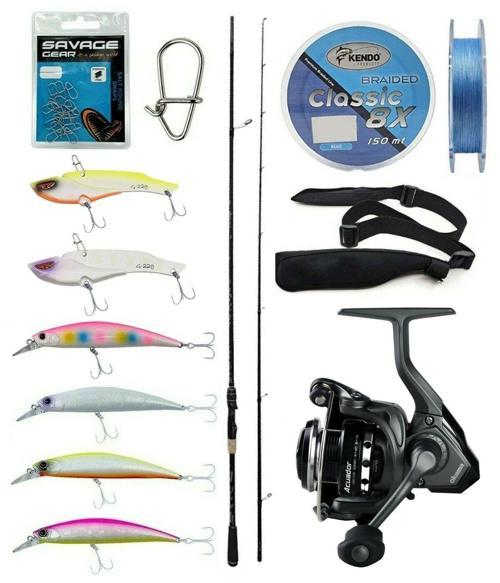 Spin Olta Seti Kendo Kenshi Pro 2.73m 12-45gr Olta Kamışı&Okuma Acuador ACU-2500A 3+1BB Olta Makinesi