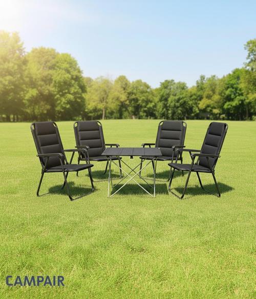 Konforlu 4 Kişilik Kamp Masa & Sandalye Seti