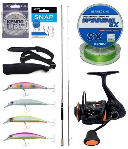 Spin Olta Seti Okuma Azaki Spin 244 cm 7-28 gr 2 Parça Spin Kamışı&Savage Gear Orange LTD 2500 FD 8+1BB Olta