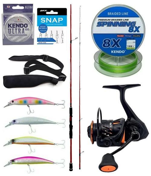 Spin Olta Seti Okuma Red Spin 8'0'' 243 cm 7-28 gr 2 Parça&Savage Gear Orange LTD 4000 FD 8+1BB Olta Makines