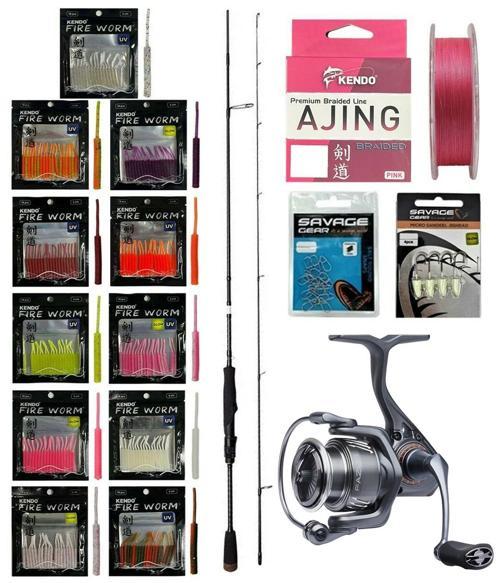 YekOutdoor ULTRA LRF Seti Savage Gear SG2 Ultra Light Game 2.13M 2-10GR &Savage Gear Fazor 1000 Olta Makinesi