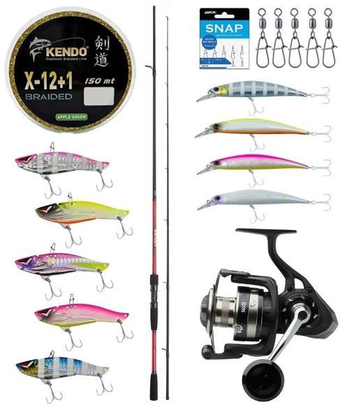 Pro Spin Seti Shimano Kamış Sienna Spinning EVA 2,69m 10-35g 2pc&Savage Gear SGS8 4000 FD 8+1BB Olta Makines