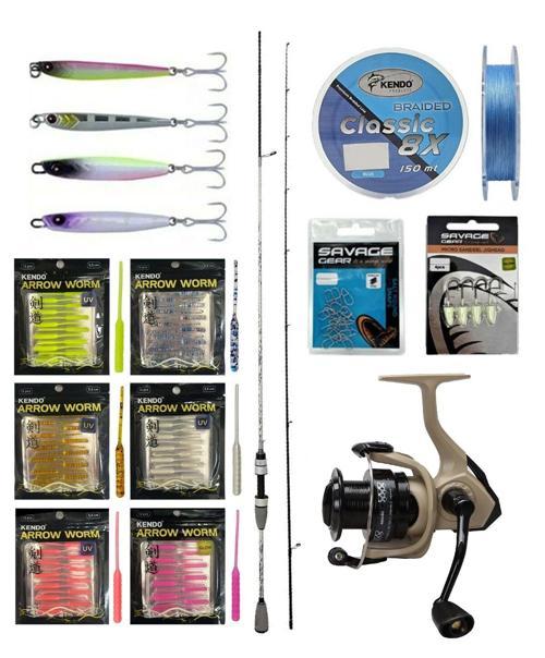 YekOutdoor Arrow Worm LRF Seti Kendo Kenshi Pro 2.10m 1-7 gr Olta Kamışı&Okuma Outrax OR-1000SGA 1+1BB Olta Makinesi