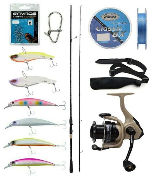 Spin Olta Seti Kendo Kenshi Pro 2.73m 12-45gr Olta Kamışı&Okuma Outrax OR-4000SGA Olta Makinesi