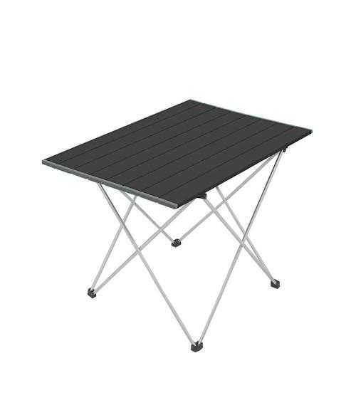 Portatif Alüminyum Katlanır Eko Kamp Masası Büyük  66x47x52cm Siyah