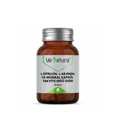 L-Sitrulin ,L-Arjinin Ve Mineral 60 Kapsül