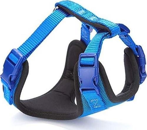 Havalı Dokuma Köpek Göğüs Tasması Xsmall Mavi 1.5x35-45 Cm