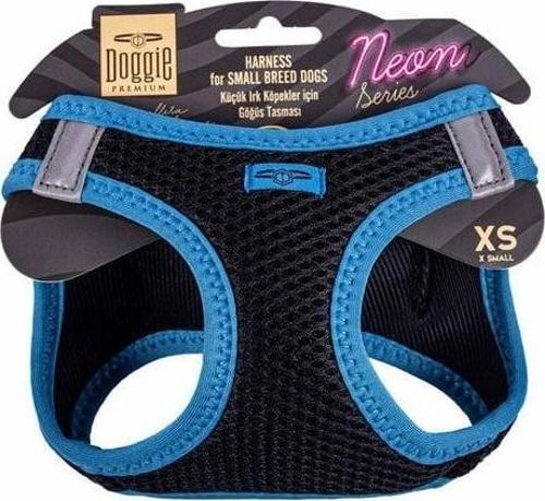 Havalı Dokuma Neon Küçük Irk Köpek Göğüs Tasması Xsmall Mavi 30-34 Cm