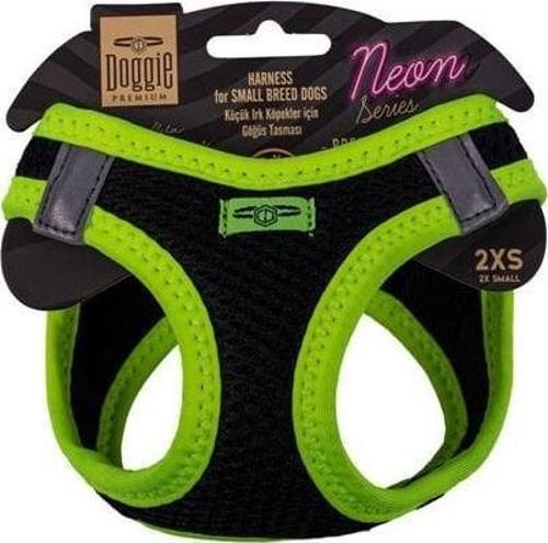 Havalı Dokuma Neon Küçük Irk Köpek Göğüs Tasması Xxsmall Sarı 26-30 Cm