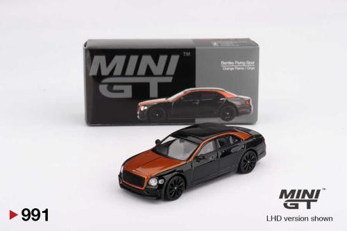 MINI GT 1:64 Bentley Flying Spur Orange Flame Onyx Diecast Model Araba MGT00991