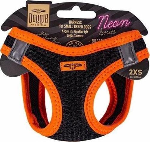 Havalı Dokuma Neon Küçük Irk Köpek Göğüs Tasması Xxsmall Turuncu 26-30 Cm